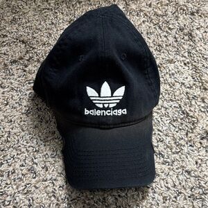 Latest Balenciaga Black and White Logo Cap